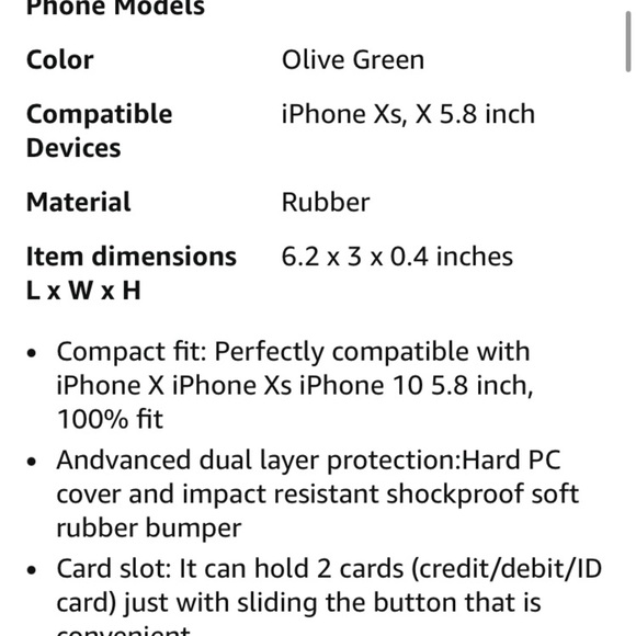 2 iPhone X/XS Case Black and olive - Picture 15 of 17